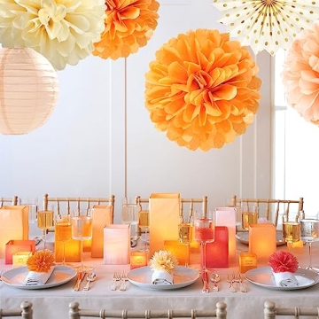 Beige Orange Peach Party Kits for Autumn Celebrations