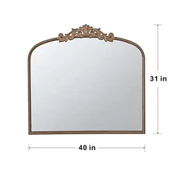 Elegant A&B Home Arched Vertical Mirror for Any Space