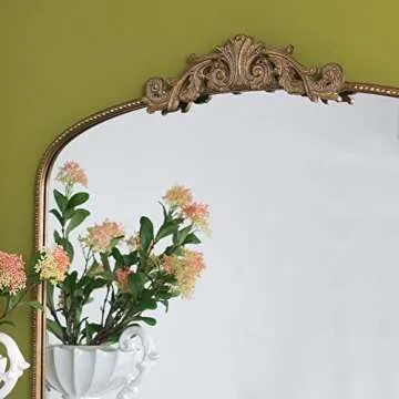 Elegant A&B Home Arched Vertical Mirror for Any Space