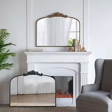 Elegant A&B Home Arched Vertical Mirror for Any Space