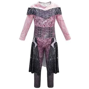 MSSmile Kid Girls Superhero Halloween Costumes Girls Bodysuit Halloween costume Party Cosplay Outfit(130cm(7-8T),Audrey)