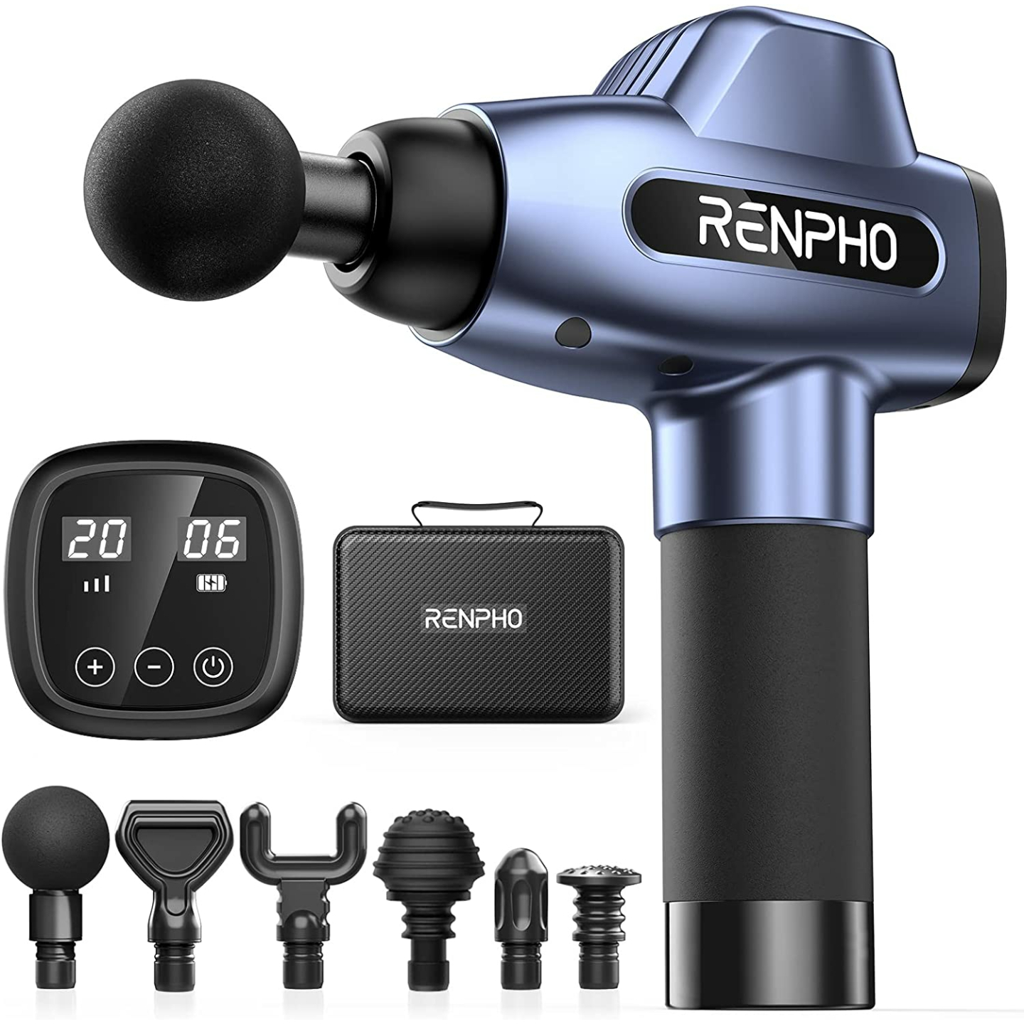 RENPHO Mini Massage Gun for Athletes | Heat & Percussion