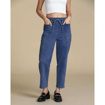 luvamia Blue Jeans for Women Women's Pants Baggy Jeans for Woman Stretchy Jeans for Women Jeans for ...