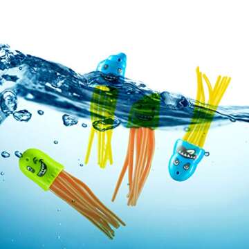 PREXTEX Pool Diving Toys, 24pcs - Kids Swimming Pool Toys, Toddler/Kids Pool Toys, Swim Toys, Pool Dive Toys - Pool Games for Kids - Dive Toys for Pool for Kids, Toddlers, Adults, Family, All Ages