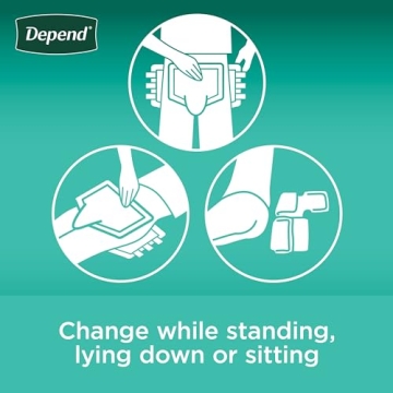 Depend Maximum Absorbency Diapers for Adults, 48 Count