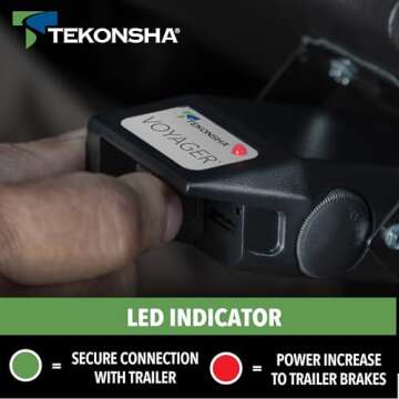 Tekonsha 9030 Voyager Electronic Brake Control , Black