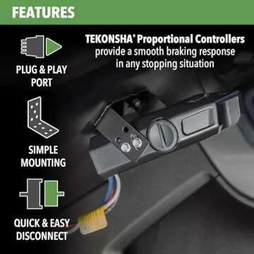 Tekonsha 9030 Voyager Electronic Brake Control , Black