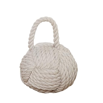 Creative Co-Op Nautical Rope Knot Door Stop for Home