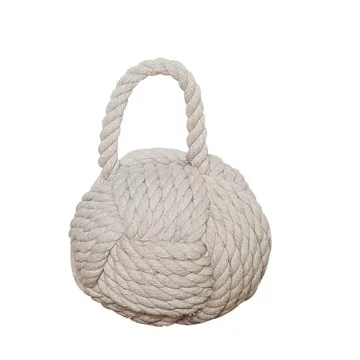 Creative Co-Op Nautical Rope Knot Door Stop for Home