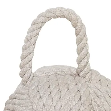 Creative Co-Op Nautical Rope Knot Door Stop for Home