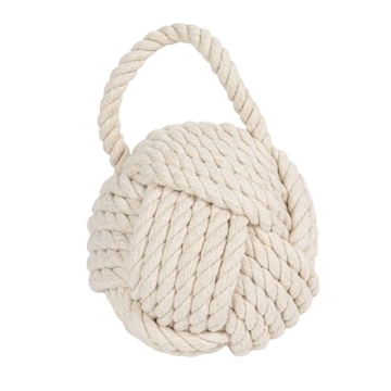Creative Co-Op Nautical Rope Knot Door Stop for Home