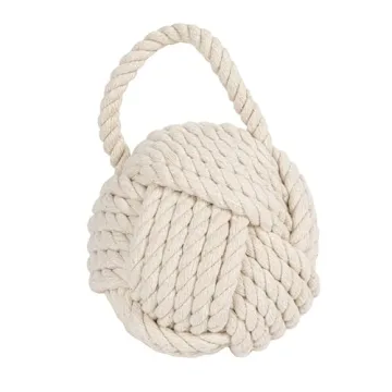 Creative Co-Op Nautical Rope Knot Door Stop for Home