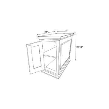 Buy Powell Olsen Cream Shutter Cabinet with Charging Station