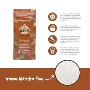 Antico Molino Napoli Antimo Caputo Pizza Flour, Gluten Free, 2.2 Pound (Pack of 2)