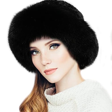 Luxury YXCFEWD Mink & Fox Fur Hat - Elegant, Warm Winter Accessory for Women