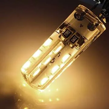 RAYHOO G4 LED Bulbs 1.5W Warm White 10pcs Pack