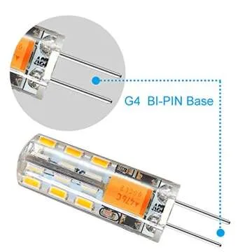 RAYHOO G4 LED Bulbs 1.5W Warm White 10pcs Pack