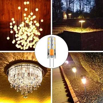 RAYHOO G4 LED Bulbs 1.5W Warm White 10pcs Pack