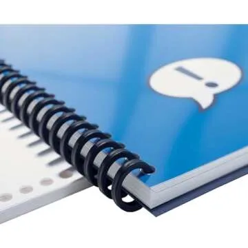 GBC Binding Spines / Spirals / Coils, 5/16" Diameter, 45 Sheet Capacity, ProClick, Black, 25 Pack (2515662)