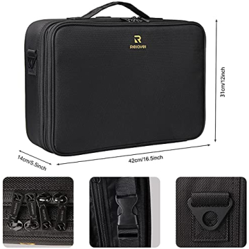 Professional Makeup Case - MONSTINA Large Capacity Organizer