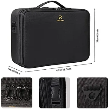 Professional Makeup Case - MONSTINA Large Capacity Organizer