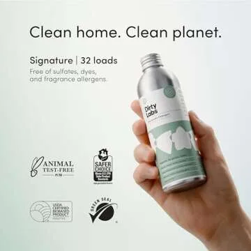 Dirty Labs | Laundry Detergent Scented Kit | Signature & Murasaki | 2x 32 Loads | Hyper-Concentrated | High Efficiency & Standard Machine Washing | Nontoxic, Biodegradable