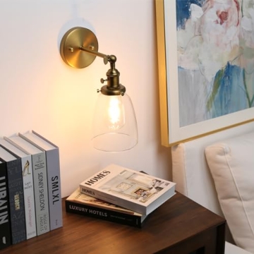 Vintage Wall Sconce with Clear Glass Shade for Every Home