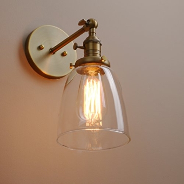 Vintage Wall Sconce with Clear Glass Shade for Every Home