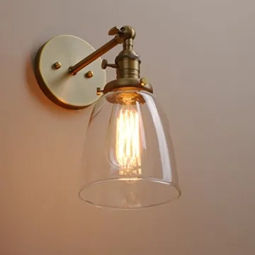 Vintage Wall Sconce with Clear Glass Shade for Every Home
