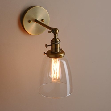 Vintage Wall Sconce with Clear Glass Shade for Every Home