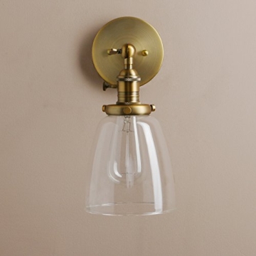 Vintage Wall Sconce with Clear Glass Shade for Every Home