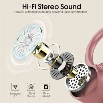 Wireless Earbuds with 50H Playtime and Bluetooth 5.3