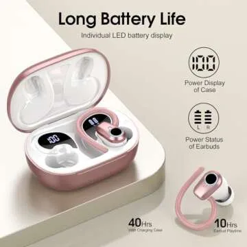 Wireless Earbuds with 50H Playtime and Bluetooth 5.3