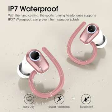 Wireless Earbuds with 50H Playtime and Bluetooth 5.3