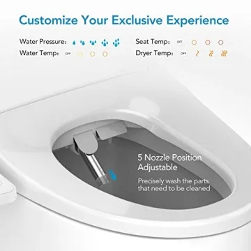 FlexiHome Electronic Bidet Seat with Heated Comfort and Smart Controls