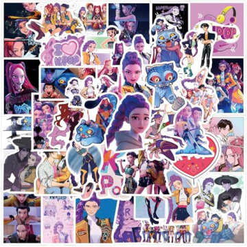 55Pcs Vinyl Sticker Set - Waterproof Decals for Kids' Party Favors