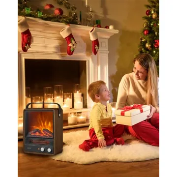 Electric Fireplace Heaters with Realistic Flame & Sound
