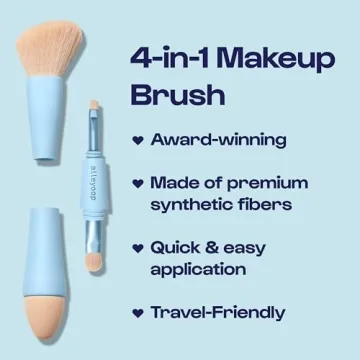 Alleyoop Multi-Tasker 4-in-1 Makeup Brush for Travel