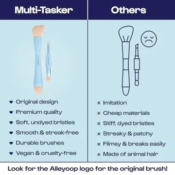 Alleyoop Multi-Tasker 4-in-1 Makeup Brush for Travel