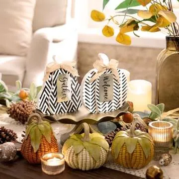 Valery Madelyn Fall Pumpkin Decorations for Table Décor
