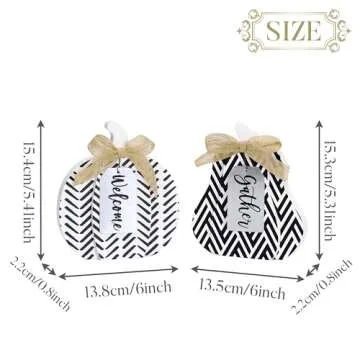 Valery Madelyn Fall Pumpkin Decorations for Table Décor