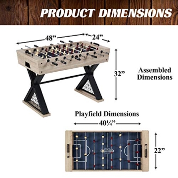 Barrington Brooks 48 Inch Foosball Table for Family Fun