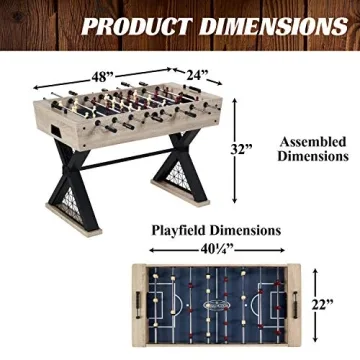 Barrington Brooks 48 Inch Foosball Table for Family Fun