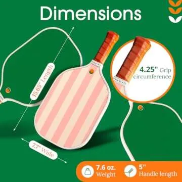 Tangerine Pickleball Paddle Cool Unique Designs Lightweight