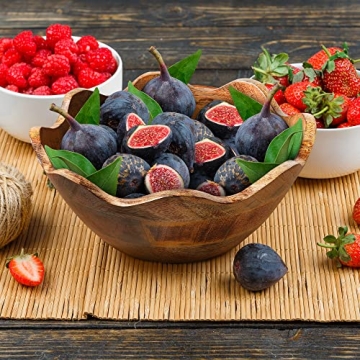 Shop Mela Artisans Scalloped Wooden Bowl - Rustic Decor