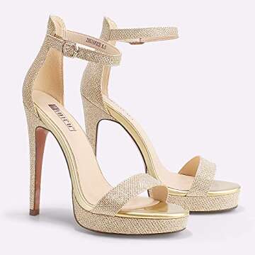 IDIFU Stiletto High Heel Sandals - Elegant & Comfortable