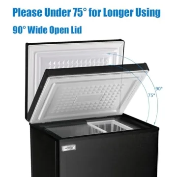 3.5 Cu.Ft Energy Saving Black Chest Freezer