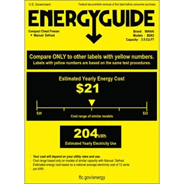 3.5 Cu.Ft Energy Saving Black Chest Freezer