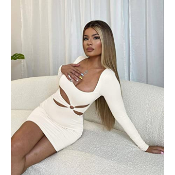 Elegant Cutout Mini Dress for Women - Perfect Night Out Wear