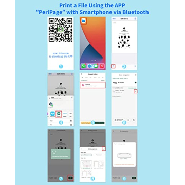 JADENS Portable Printer - Inkless, Compact & Wireless